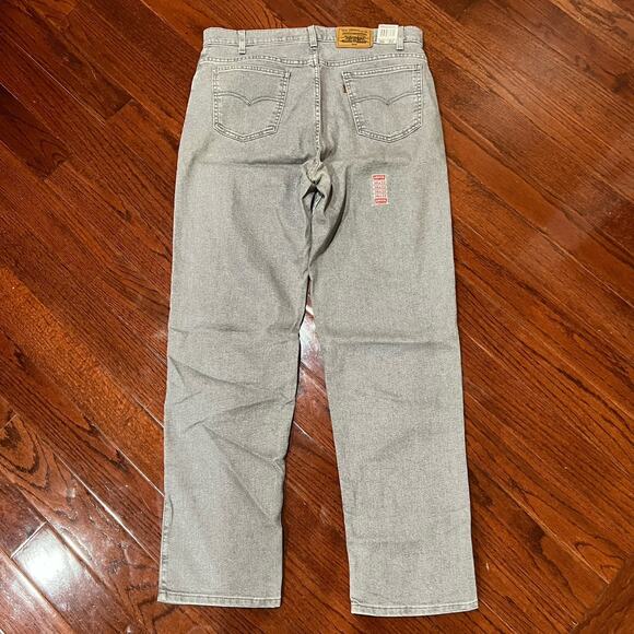 Vtg Levi’s Men’s 540 Flex Denim Grey Gray Jeans 36x32 Acid Wash Brown Tab NEW - Picture 4 of 11